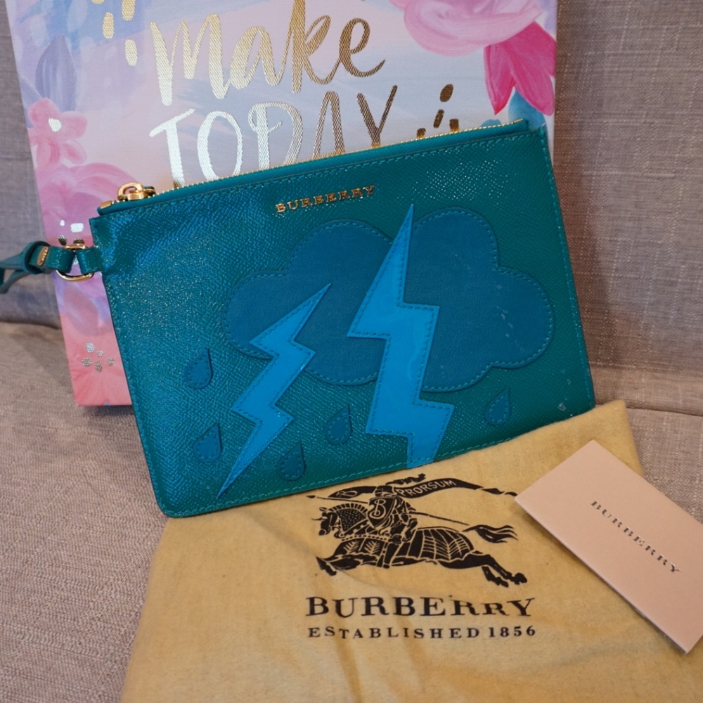 Burberry clutch wristlet